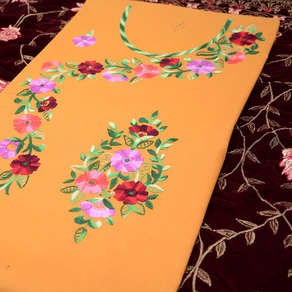 Ladies hand embroidered shirt piece