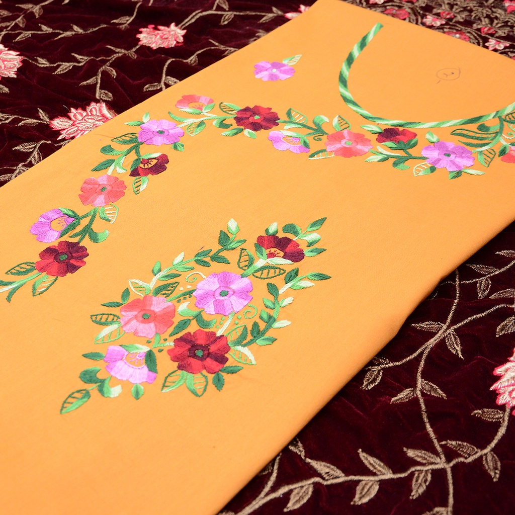 Ladies hand embroidered shirt piece
