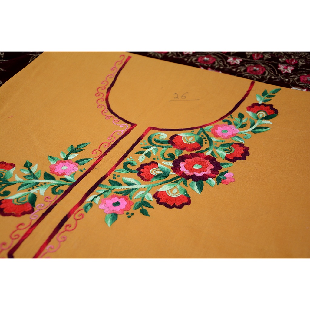 Ladies hand embroidered shirt piece