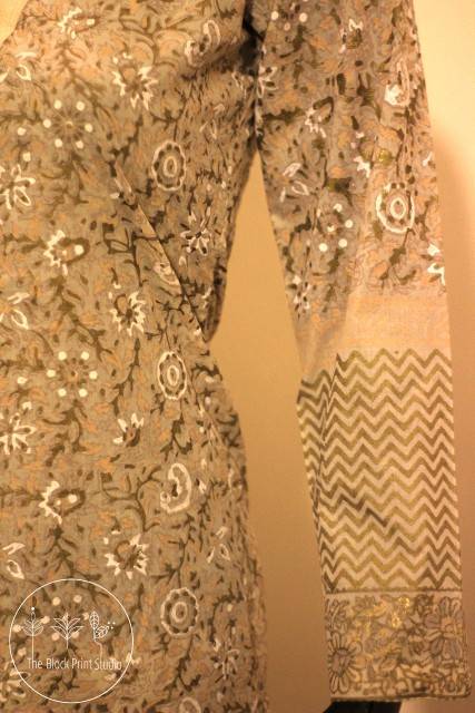 Block Printed 3 Piece unstitched suit IMG # 1