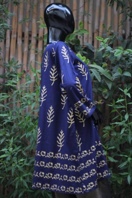 Block Printed unstitched shirt IMG # 1