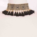 Metallic Antique Choker in Silver and Gold Tone IMG # 2