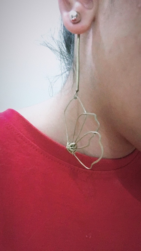 flower statement earrings IMG # 1
