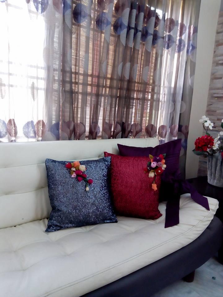 Sequin Fabric Custion