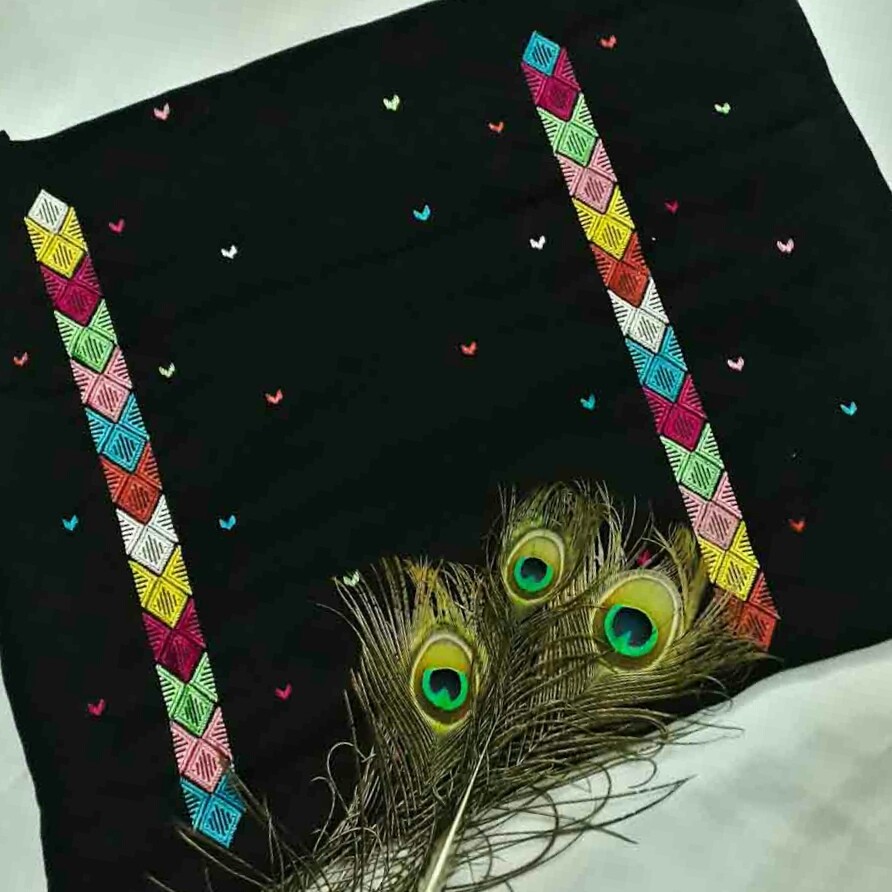 Unstitched Embroidered Kurta IMG # 1