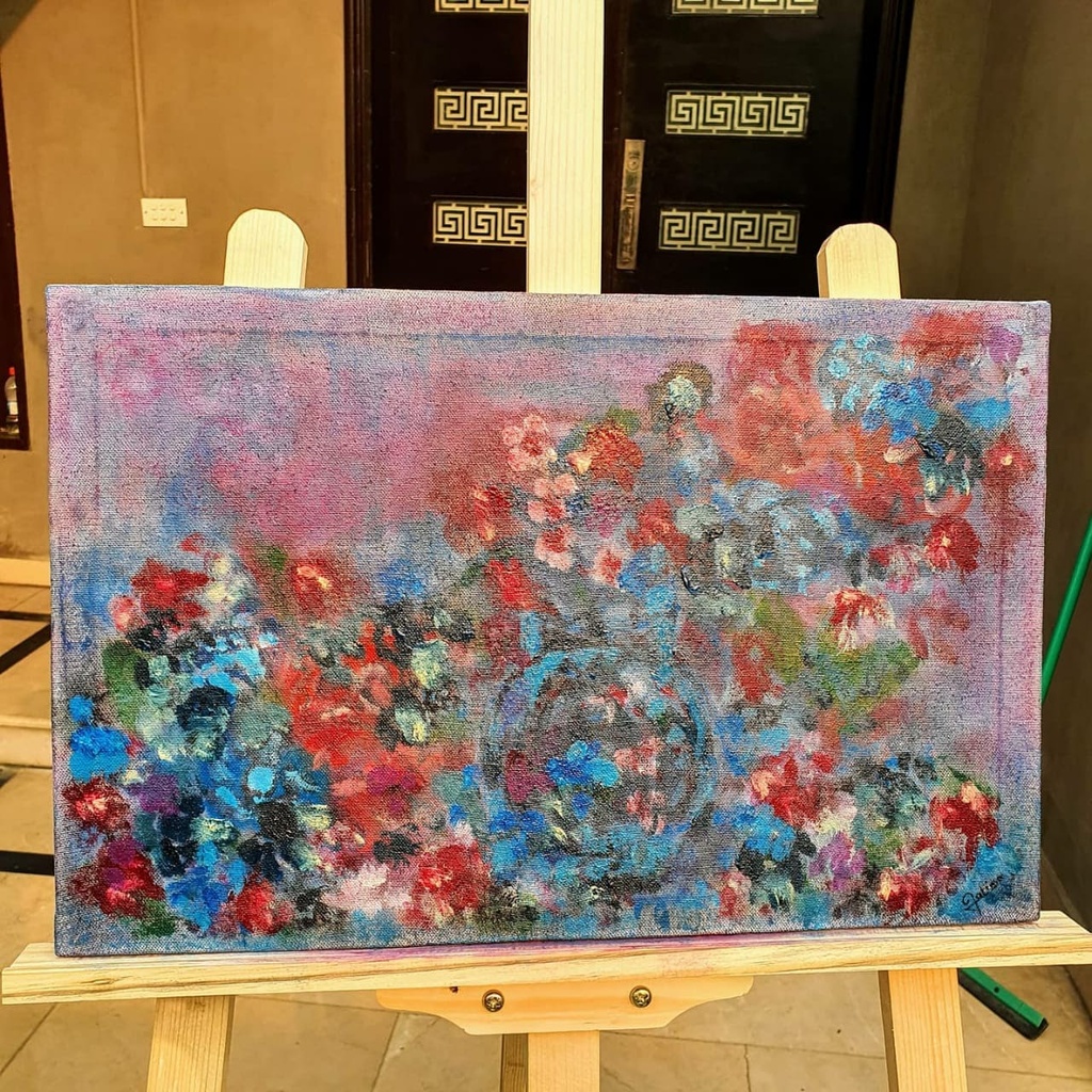 A Spilled Bouquet Oil Painting