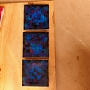 Sea at Night Abstract Mini Oil Painting