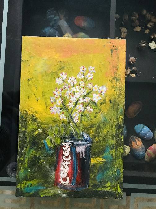Coca-Cola & floral painting IMG # 2