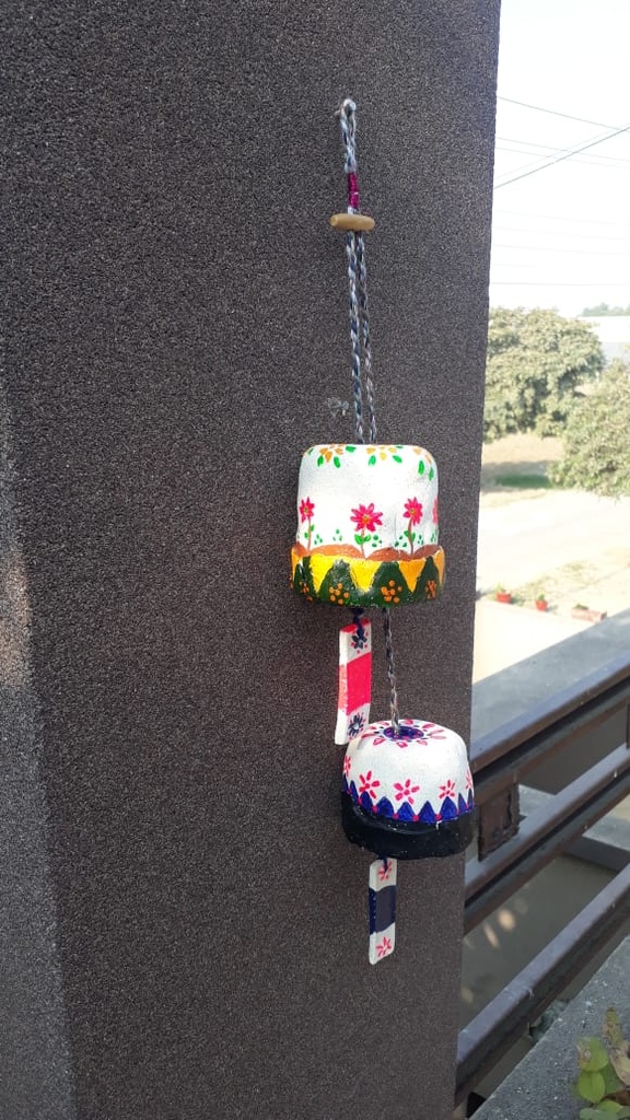 Hand made clay bell