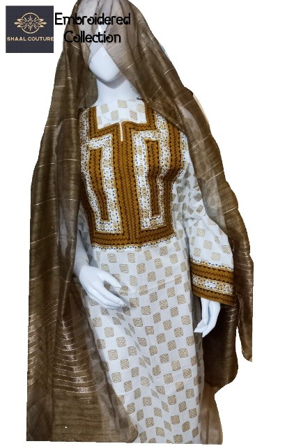 White Copper Embroidered IMG # 1