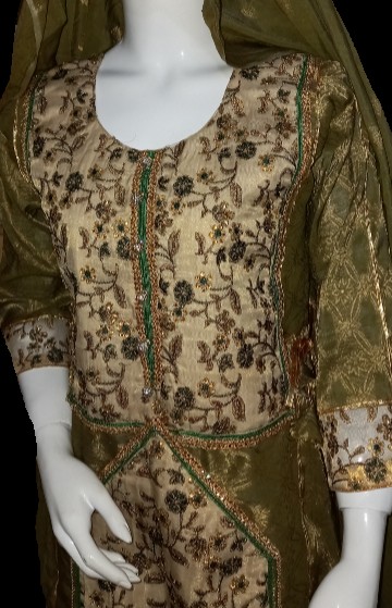 Olive Green Fancy Balochi IMG # 1