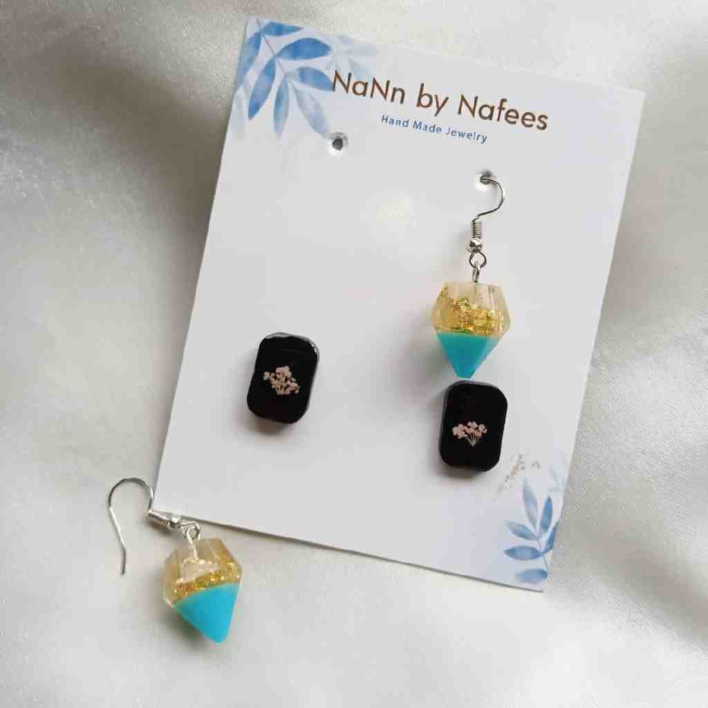 diamond style earrings with stud earring IMG # 1