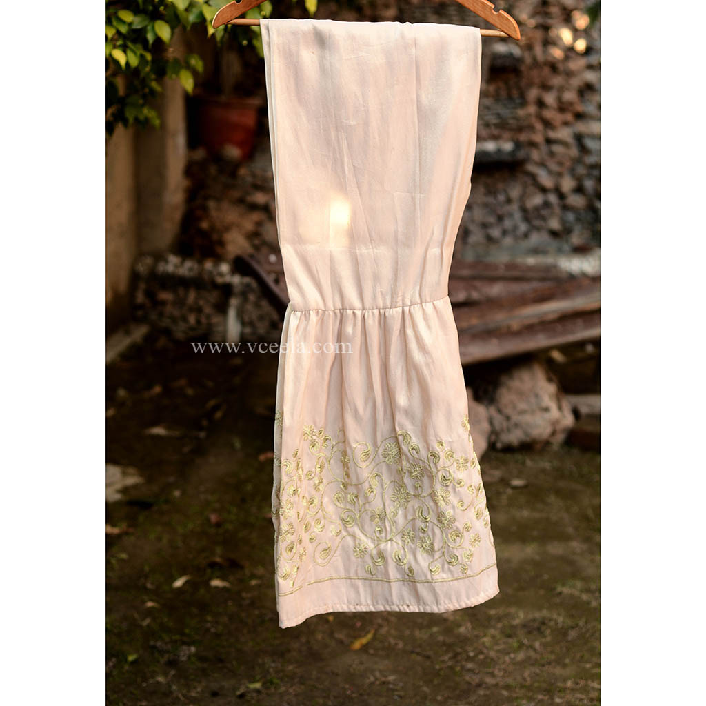 Hand Embroidered Light Pink Shirt