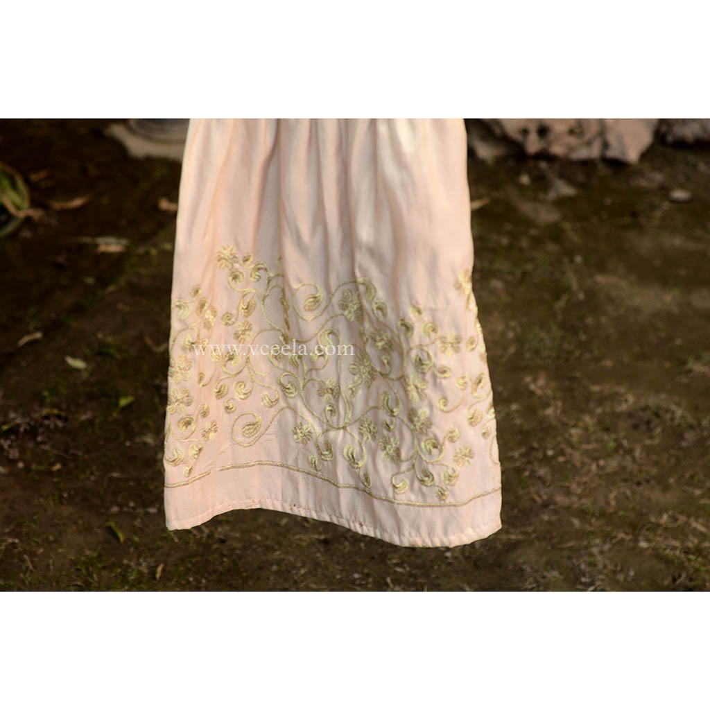 Hand Embroidered Light Pink Shirt