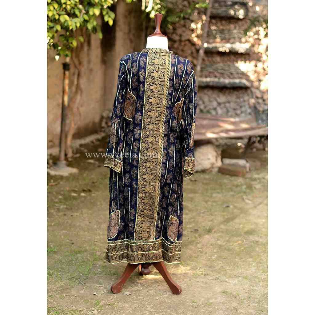 Gota work Embroidered Shirt with Digital Print IMG # 2