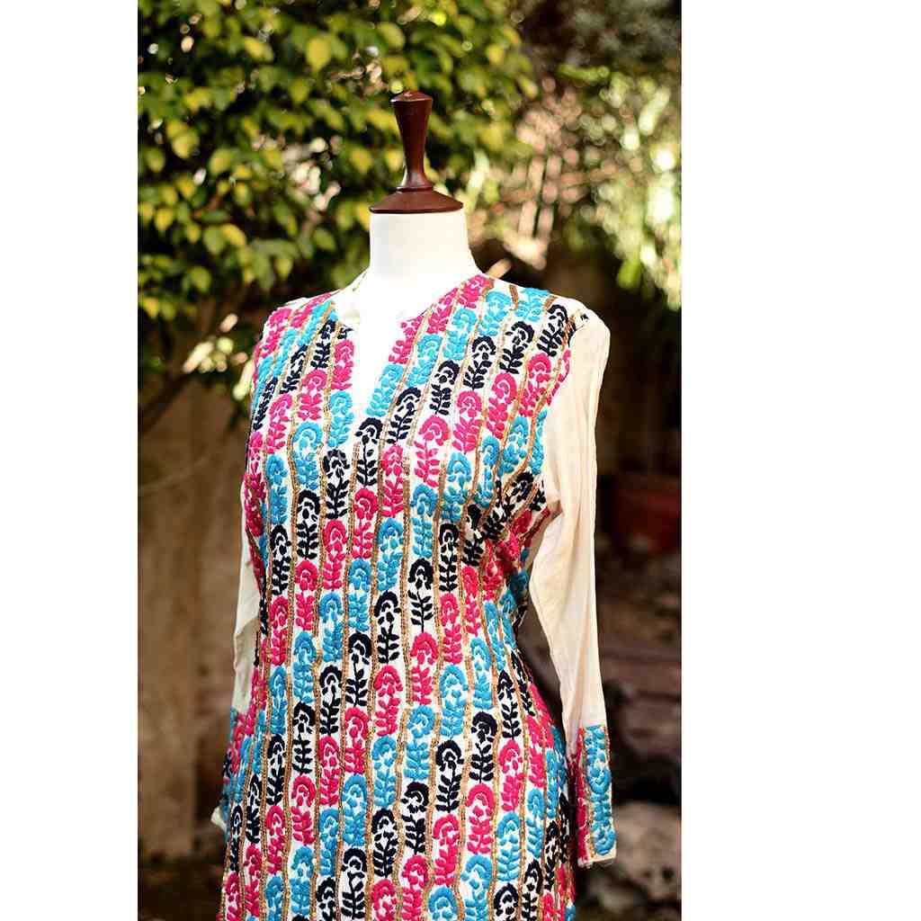 2 Piece Embroidered shirt and Trouser  IMG # 2