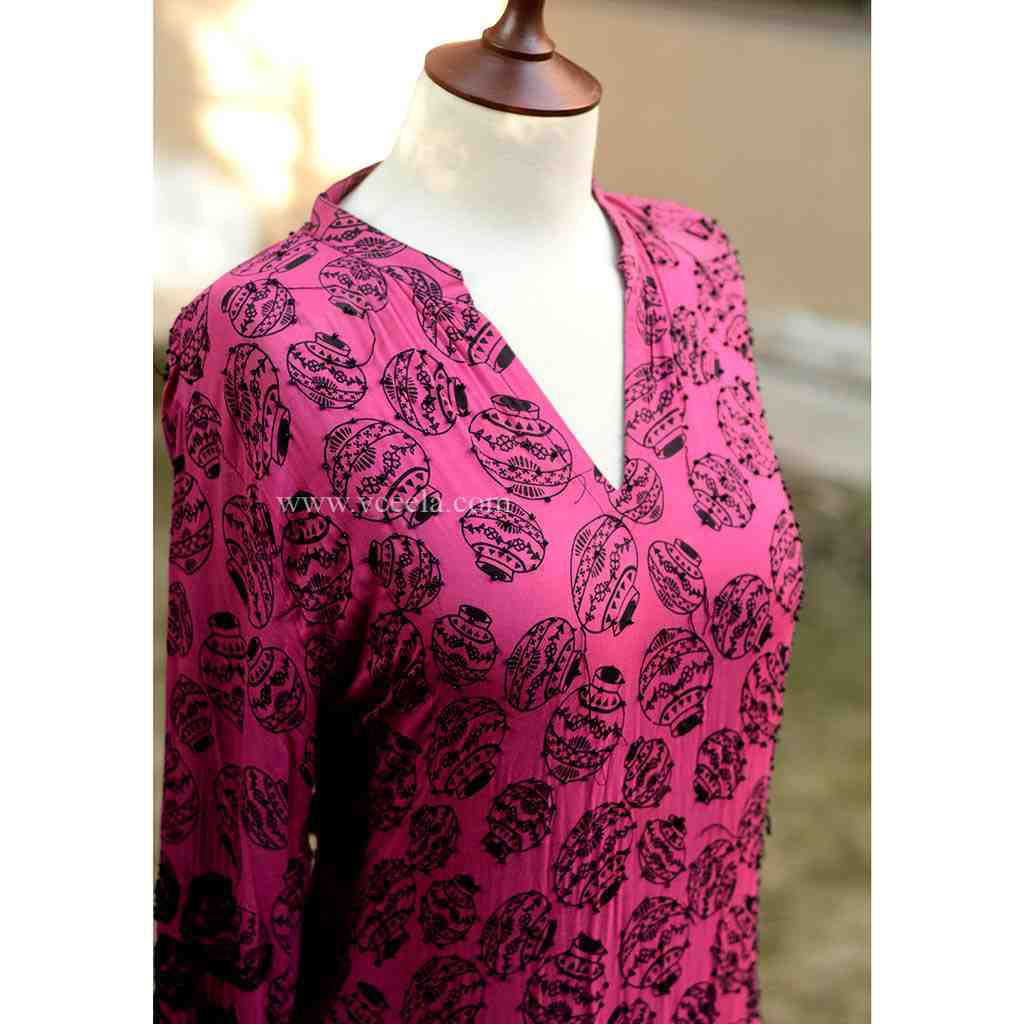Embroidered shirt with moti work IMG # 1