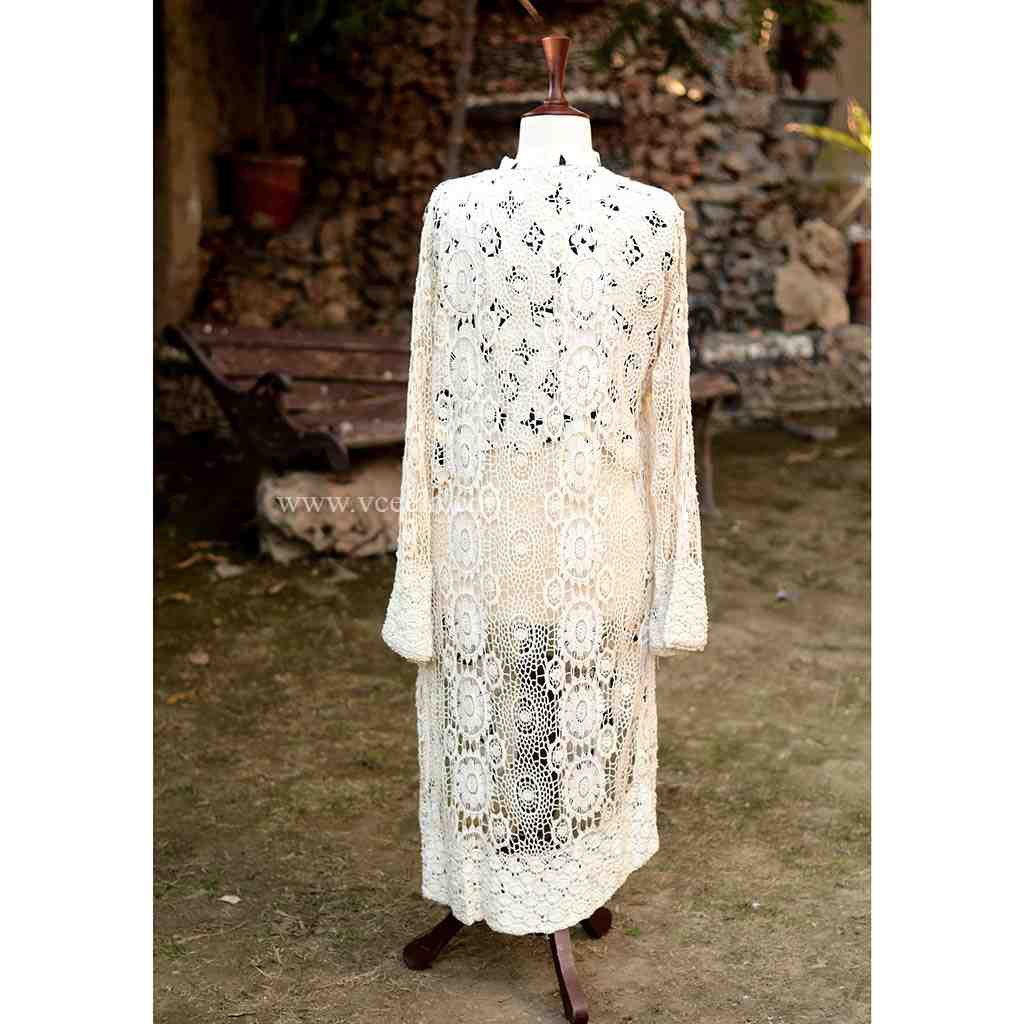 Embroidered red shirt with moti work - Duplicate IMG # 1