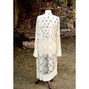 Embroidered red shirt with moti work - Duplicate IMG # 1