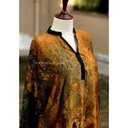 Embroidered red shirt with moti work - Duplicate IMG # 1