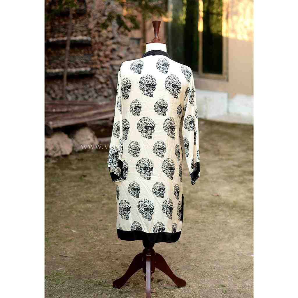 Shirt with moti work and block print  IMG # 2