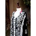 Embroidered red shirt with moti work - Duplicate IMG # 1