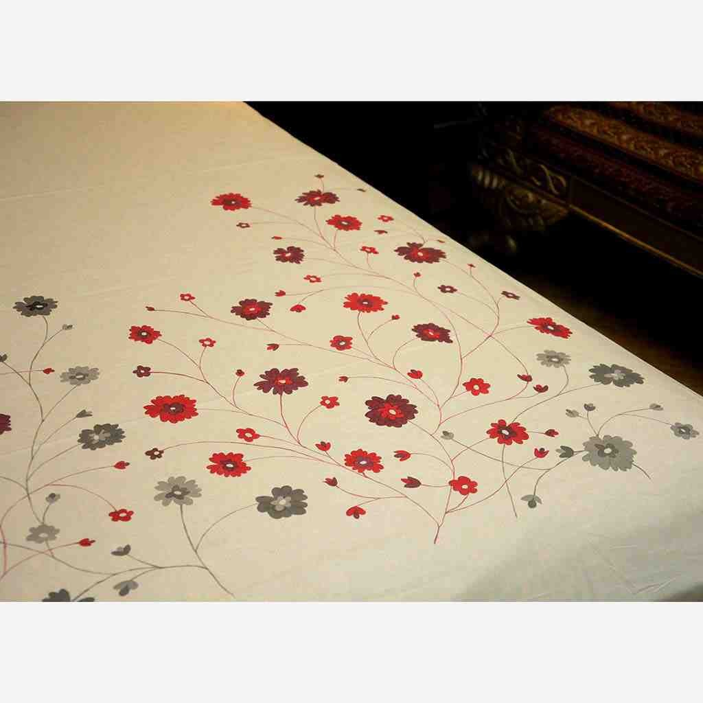 Hand Painted Bed Sheet - Duplicate IMG # 1