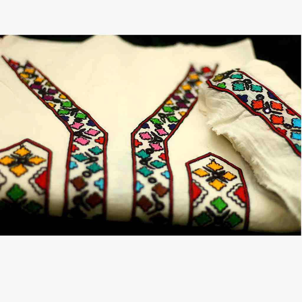 Hand Embroidered two piece shirt  IMG # 2