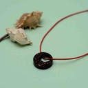 Resin art round shape earrings  IMG # 1