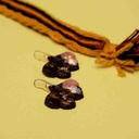 Resin art abstract round earrings  - Duplicate IMG # 1