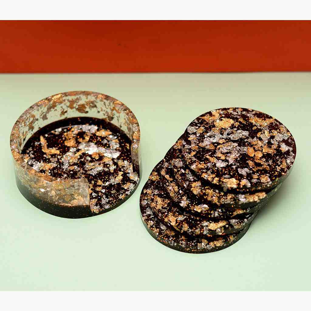 Resin art tea coaster set  IMG # 2