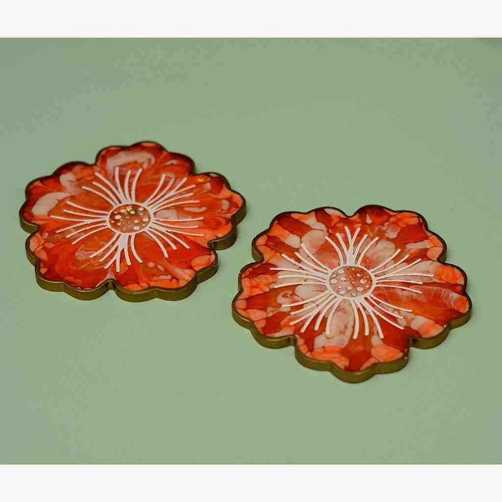 Resin art tea coaster set IMG # 1