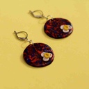 Handmade Earrings with Little Flower IMG # 1
