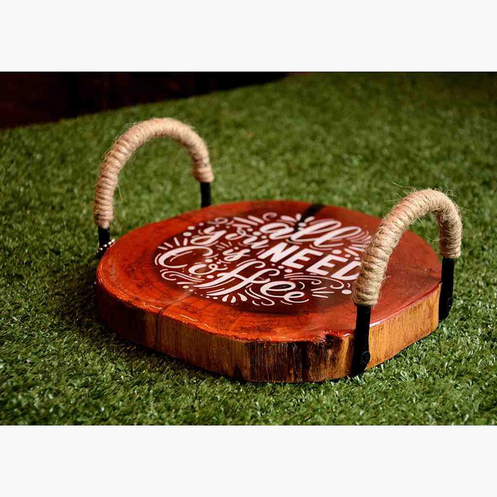 Wooden Clock With Seaview Resin Work - Duplicate IMG # 2