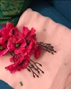 Hand Embroidered Cross Stitch Shirt & chiffon doupatta IMG # 1
