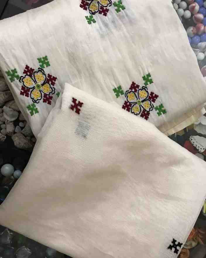 Sindhi Embroidered 3pc Raw Silk IMG # 1