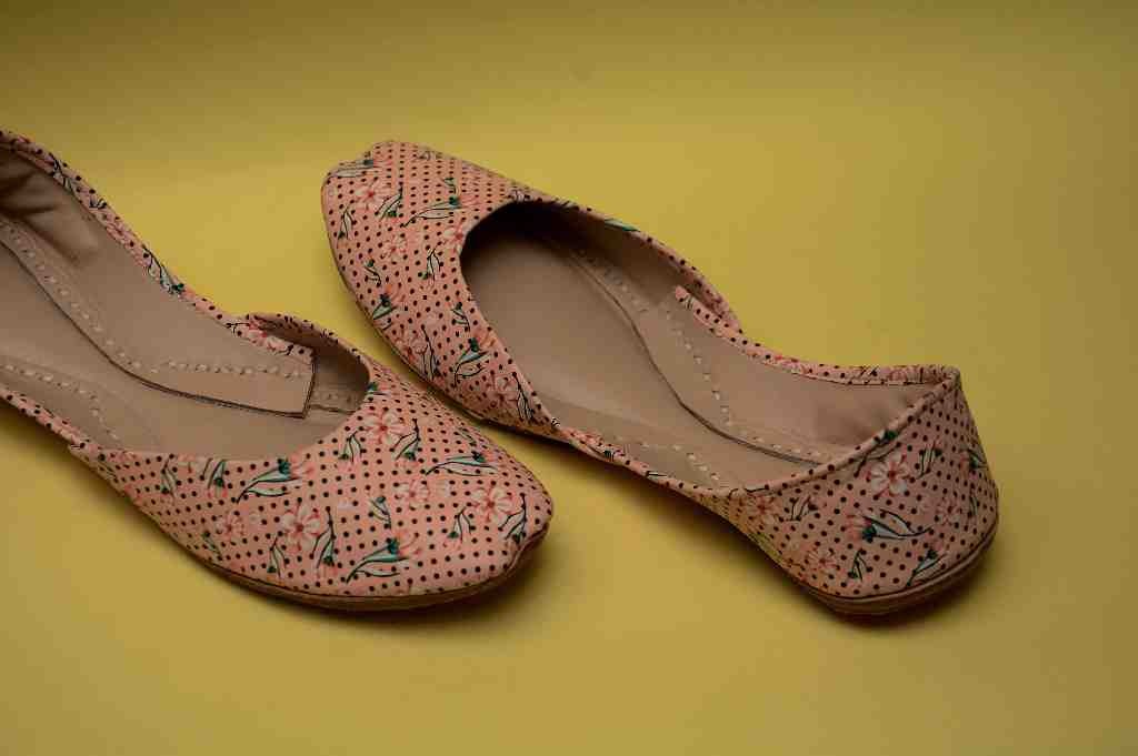 Handcrafted Printed Leather Khussa - Duplicate IMG # 2