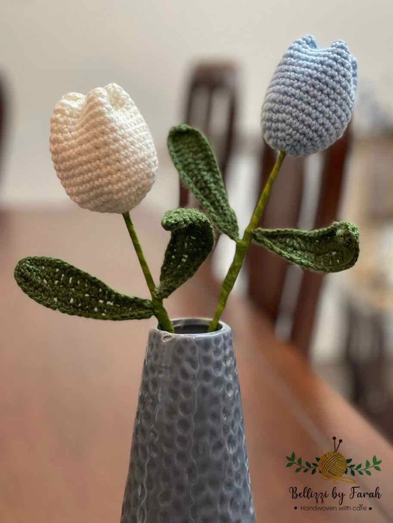 Handmade Tulip Flower one stem IMG # 1