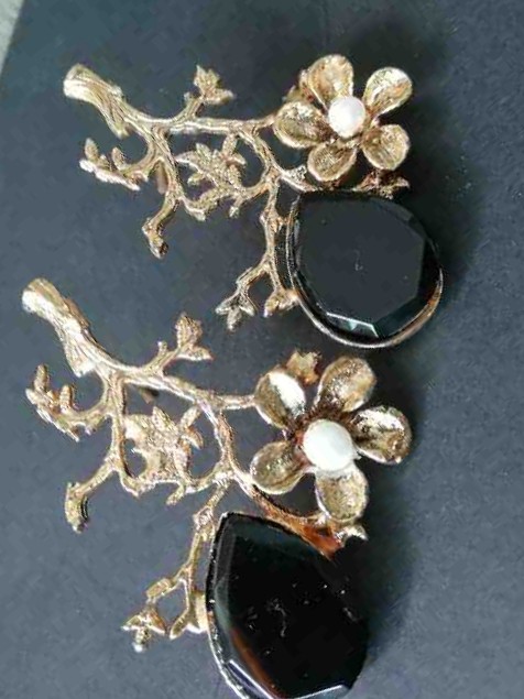 Handmade Stones Earrings - Duplicate - Duplicate IMG # 1