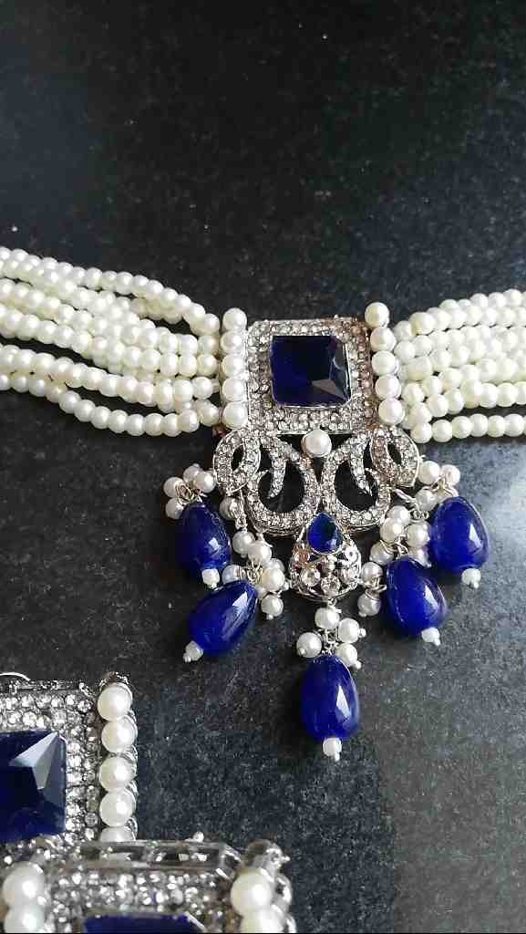 Silver Plated Choker Set - Duplicate IMG # 1