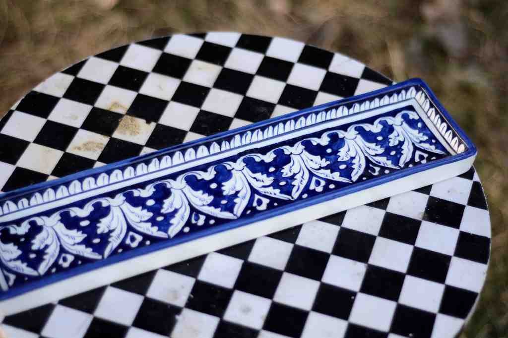 Blue pottery Kabab Dish - Duplicate IMG # 1