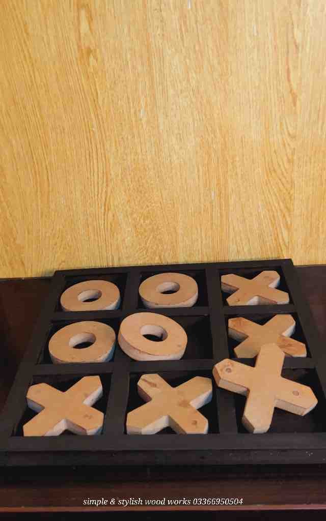 Wooden Tic Tac Toe IMG # 1