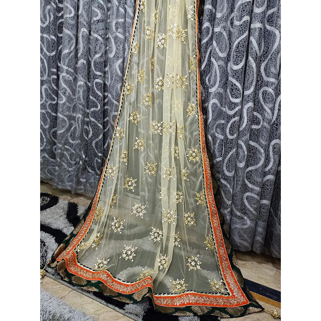 Beautiful handmade gota dupatta for mehndi and nikkah