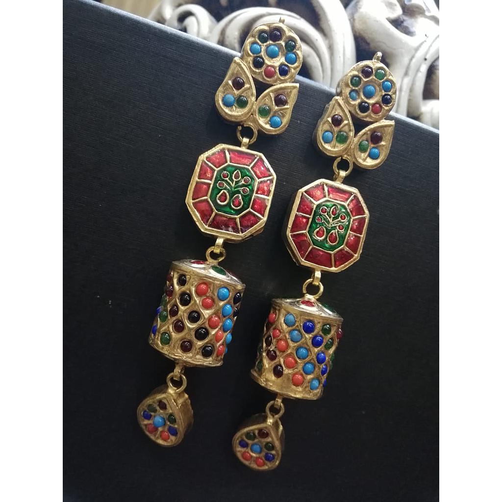Noratan Meena kundan Earings