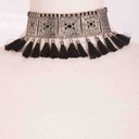 Metallic Antique Choker in Silver and Gold Tone