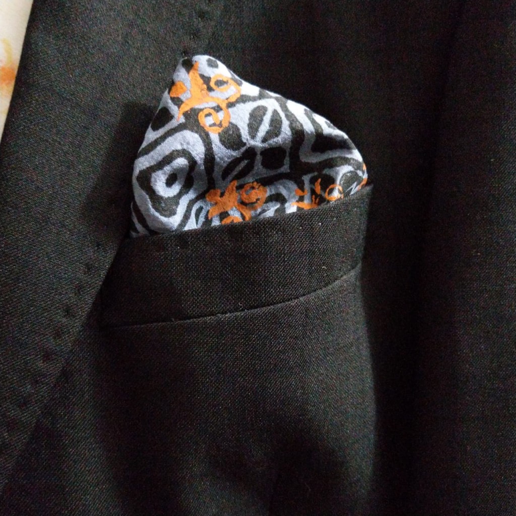 Block Printed Pocket Square