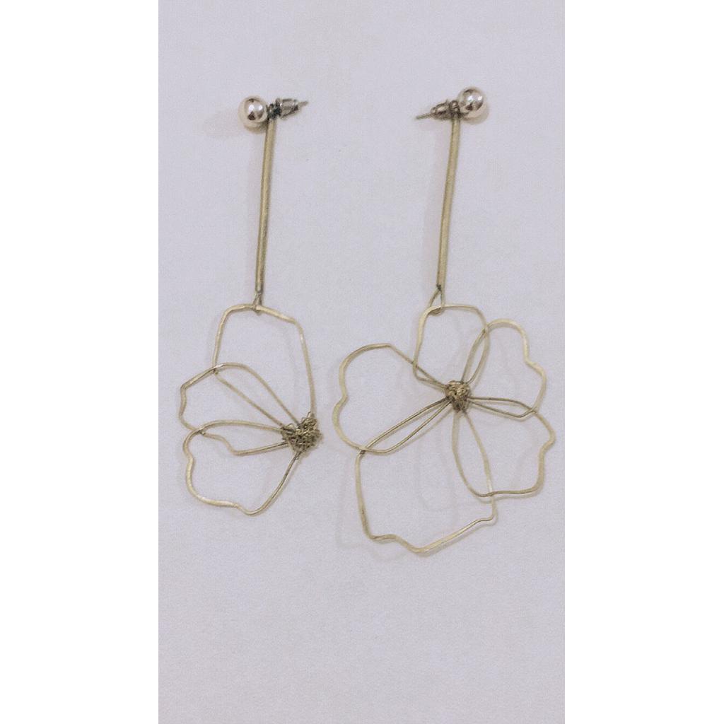 flower statement earrings