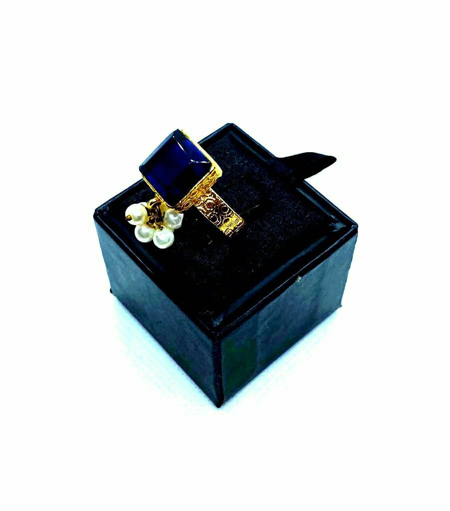Studded Pearl Ring
