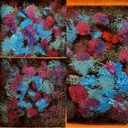 Sea at Night Abstract Mini Oil Painting