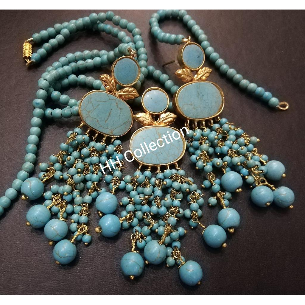 Kundan Mala with Earings